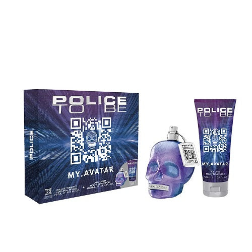 Police To Be My.Avatar For Man 40ml EDT Spray + 100ml All Over Body Shampoo Gift Set