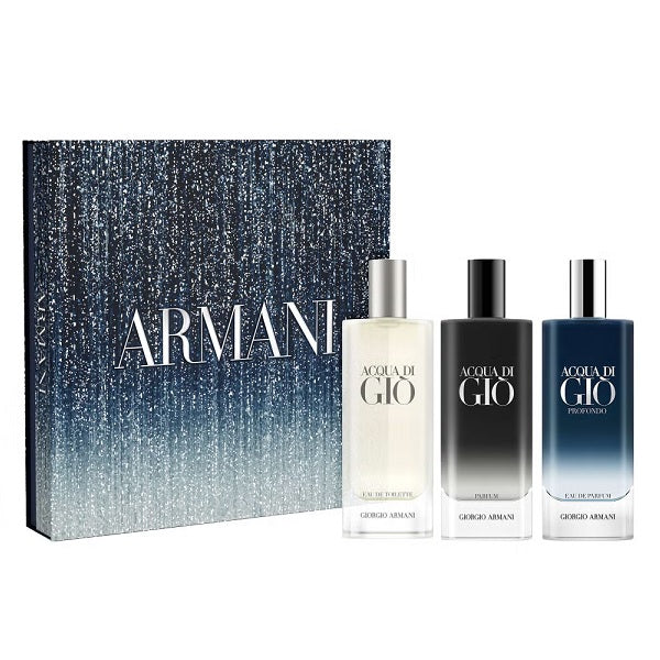 Giorgio Armani Acqua Di Gio 3 x 15ml Spray Gift Set 2025