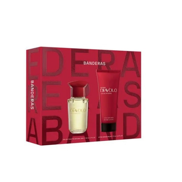 Antonio Banderas Diavolo 50ml EDT Spray + 75ml After Shave Balm Gift Set