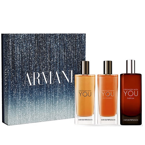 Armani Stronger With You 3 x 15ml Spray Gift Set 2025