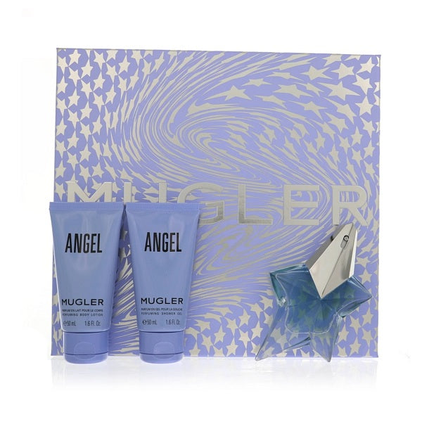 Thierry Mugler Angel 25ml EDP Spray +  50ml Shower Gel + 50ml Body Lotion Gift Set 2025