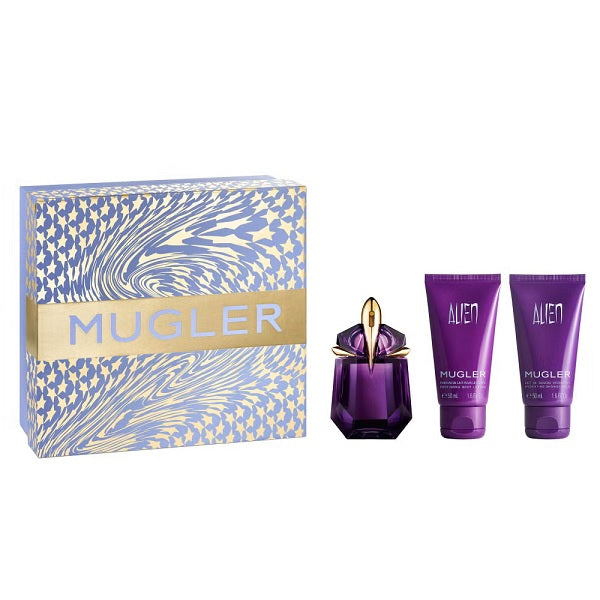 Thierry Mugler Alien 30ml EDP Spray + 50ml Body Lotion + 50ml Shower Milk Gift Set 2025