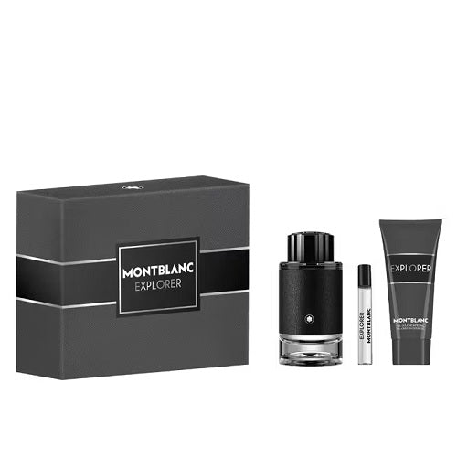 Mont Blanc Explorer 100ml EDP + 7.5ml EDP Spray + 100ml Shower Gel Gift Set 2023