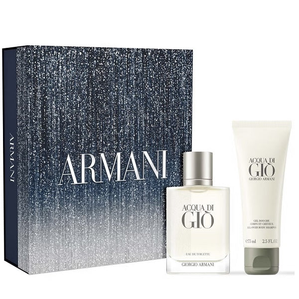 Armani Acqua Di Gio 50ml Eau De Toilette Spray + 75ml Body Shampoo Giftset 2025