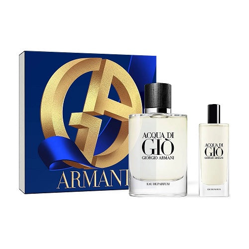 Giorgio Armani Acqua Di Gio 75ml Eau De Parfum + 15ml Eau De Parfum Spray Giftset 2023