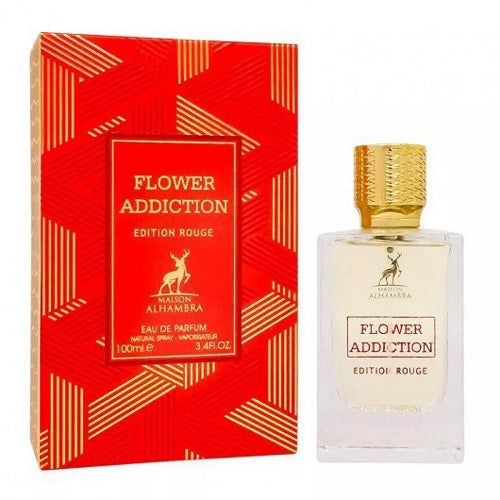 Maison Alhambra Flower Addiction Edition Rouge 100ml Eau De Parfum Spray
