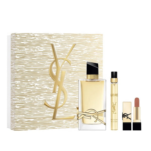 Yves Saint Laurent Libre 90ml EDP + 10ml EDP Spray + 1.3g Lipstick Gift Set 2025