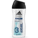 Adidas 3 in 1 Adipure Pure Performance Moisturising Cotton Tech 250ml Shower Gel