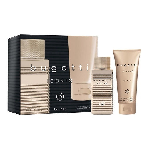 Bugatti Iconiq Gold Edition 100ml Eau De Toilette Spray + 200ml Shower Gel Gift Set