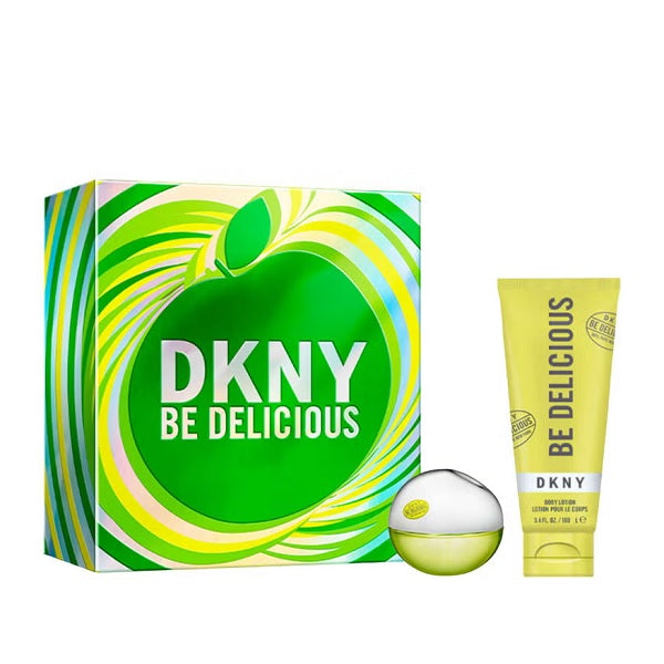 DKNY Be Delicious 30ml Eau De Parfum Spray + 100ml Body Lotion Gift Set 2025