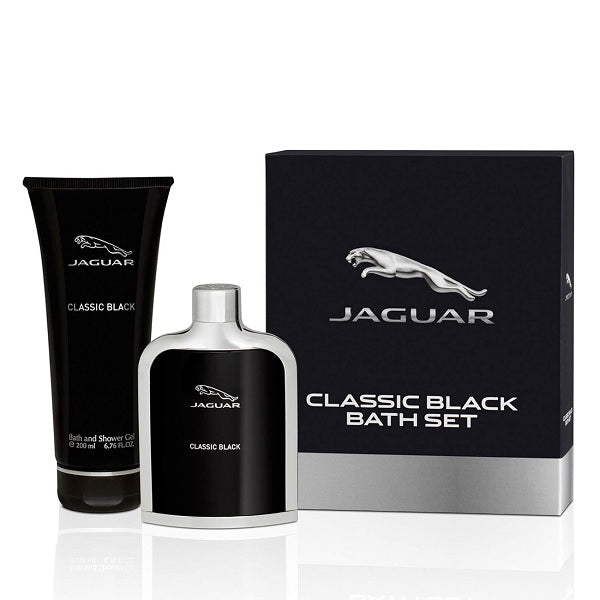 Jaguar Classic Black 100ml EDT Spray + 200ml Bath & Shower Gel Gift Set