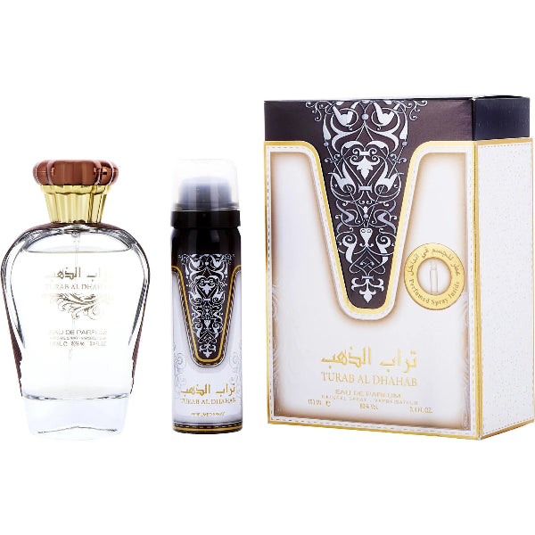 Ard Al Zaafaran Turab Al Dhahab 100ml EDP Spray + 50ml Perfumed Spray Gift Set