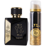 Ard Al Zaafaran Oud 24 hours 100ml EDP Spray + 50ml Perfumed Spray Gift Set