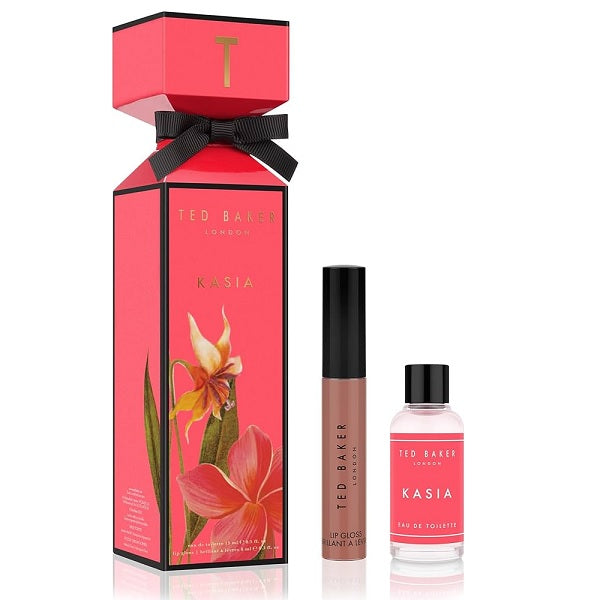 Ted Baker Kasia 15ml Eau De Toilette Spray + 8ml Lip Gloss Cracker