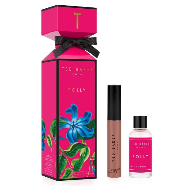 Ted Baker Polly 15ml Eau De Toilette Spray + 8ml Lip Gloss Cracker