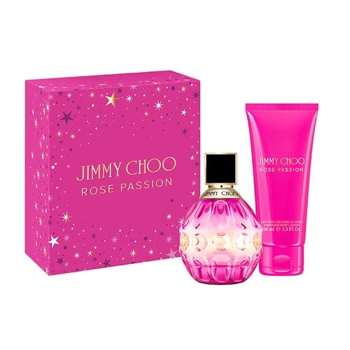 Jimmy Choo Rose Passion 60ml EDP Spray + 100ml Perfumed Body Lotion Gift Set