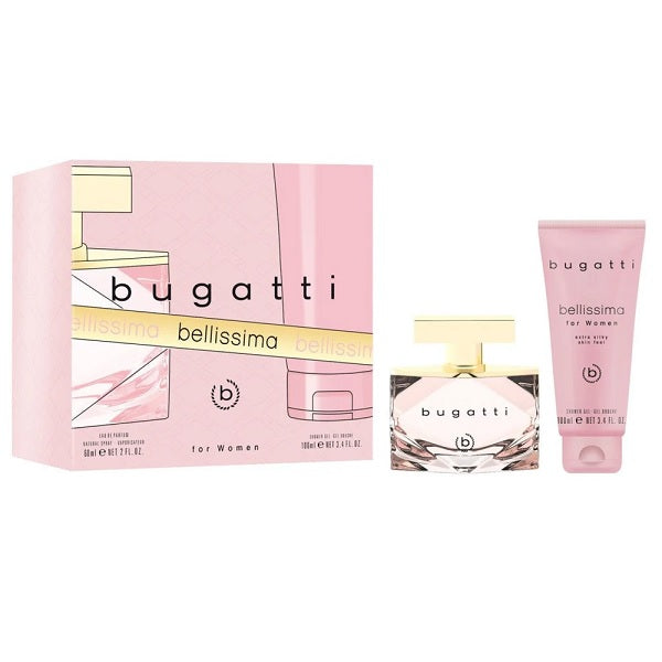 Bugatti Bellissima For Women 60ml Eau De Parfum Spray + 100ml Shower Gel Gift Set