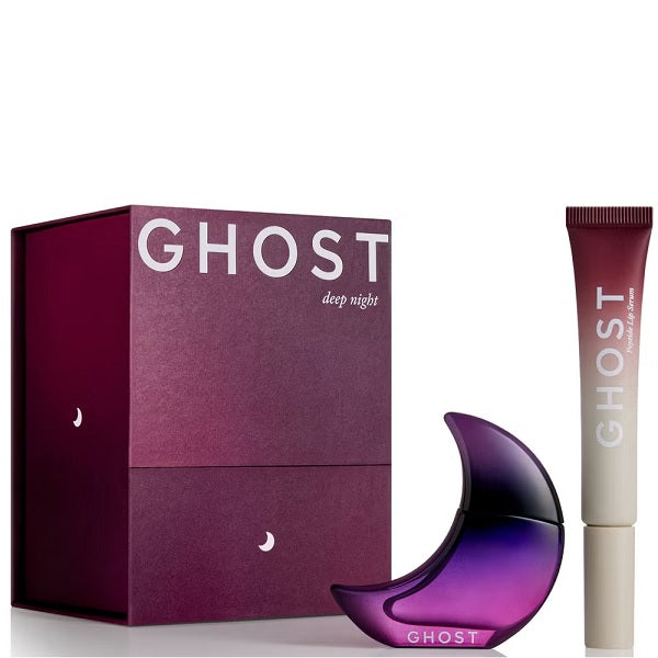 Ghost Deep Night 10ml EDT Splash + 12ml Ghost Deep Shine Peptide Lip Serum Gift Set 2025