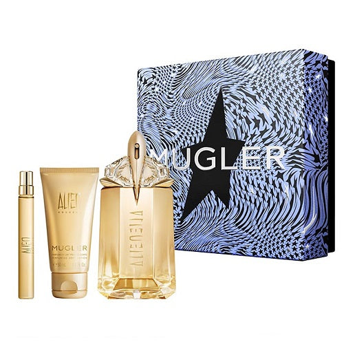 Thierry Mugler Alien Goddess 60ml EDP Spray + 10ml EDP Spray + 50ml Body Lotion Gift Set 2023