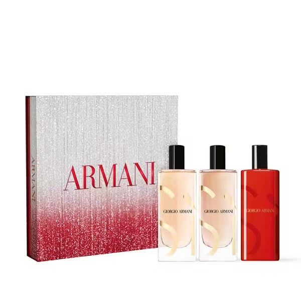 Armani Si 3 x 15ml Eau De Parfum Spray Gift Set 2025