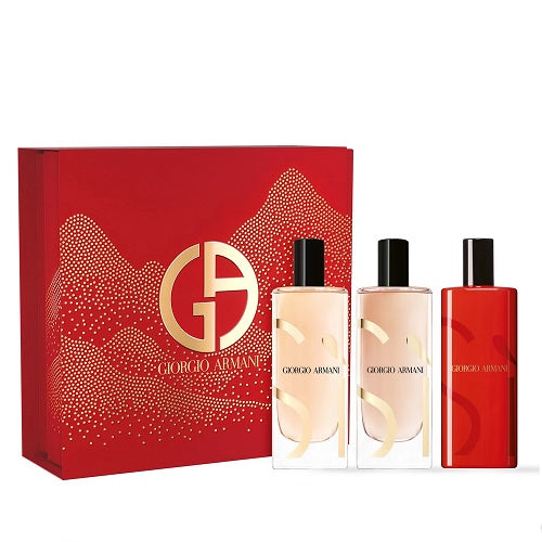 Giorgio Armani Si 3 x 15ml Eau De Parfum Spray Gift Set 2024