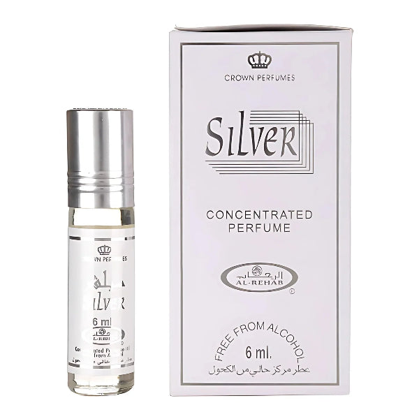 Al Rehab Silver 6ml Concentrated Perfume Roll-on