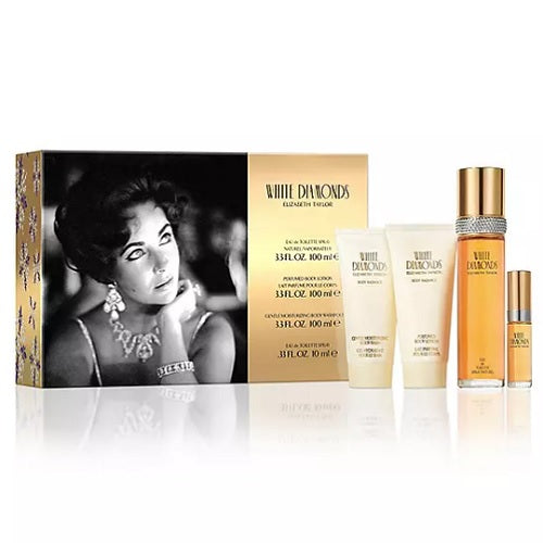 Elizabeth Taylor White Diamonds 4 Piece Gift Set 2023