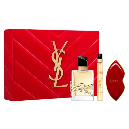 Yves Saint Laurent Libre 50ml EDP + 10ml EDP Spray + Red Lip Compact Mirror Gift Set