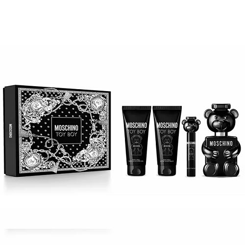 Moschino Toy Boy 100ml EDP + 10ml EDP Spray + 100ml Bath & Shower Gel + 100ml After Shave Balm Gift Set 2024