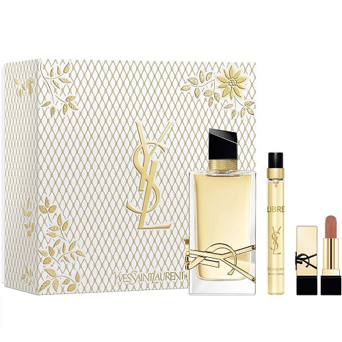 Yves Saint Laurent Libre 90ml EDP + 10ml EDP Spray + 1.3g Lipstick Gift Set 2024