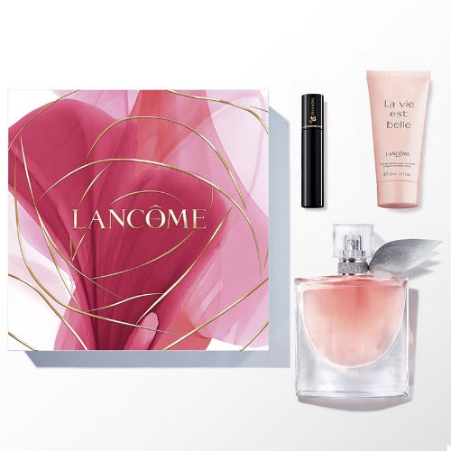 Lancome La Vie Est Belle 50ml EDP + 50ml Body Lotion + 2ml Mascara Gift Set 2024