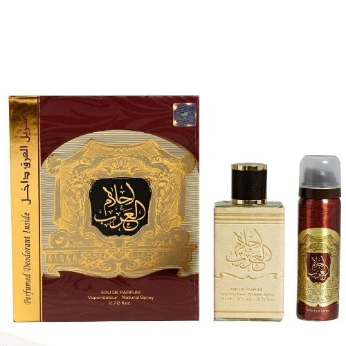 Ard Al Zaafaran Ahlam Al Arab 80ml EDP Spray + 50ml Perfumed Spray Gift Set