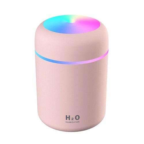 Portable Usb Led 300ml Humidifier/Diffuser - Pink