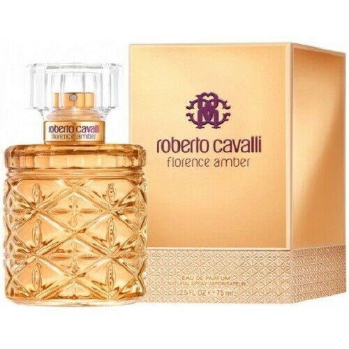 ROBERTO CAVALLI FLORENCE AMBER 75ML EAU DE PARFUM SPRAY BRAND NEW & SEALED - LuxePerfumes