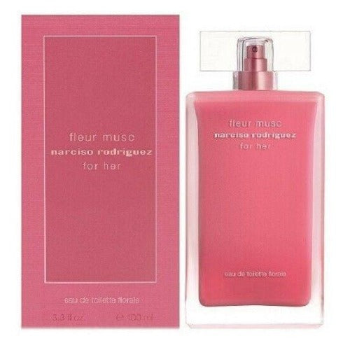 NARCISO RODRIGUEZ FOR HER FLEUR MUSC 100ML EDT FLORALE SPRAY BRAND NEW & SEALED - LuxePerfumes