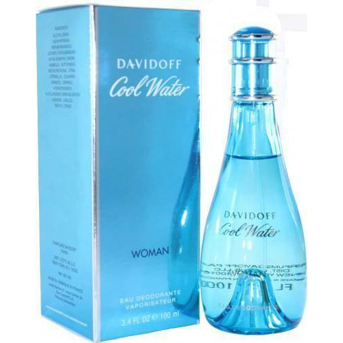 Davidoff Cool Water Woman 100ml Eau Deodorante Natural Spray - LuxePerfumes