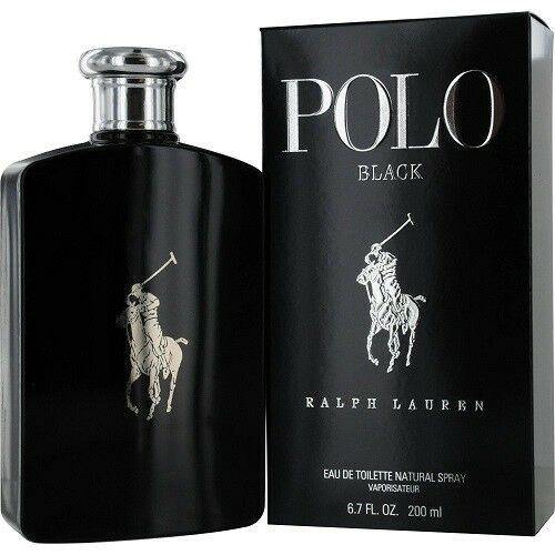 RALPH LAUREN POLO BLACK FOR MEN 200ML EAU DE TOILETTE SPRAY - LuxePerfumes