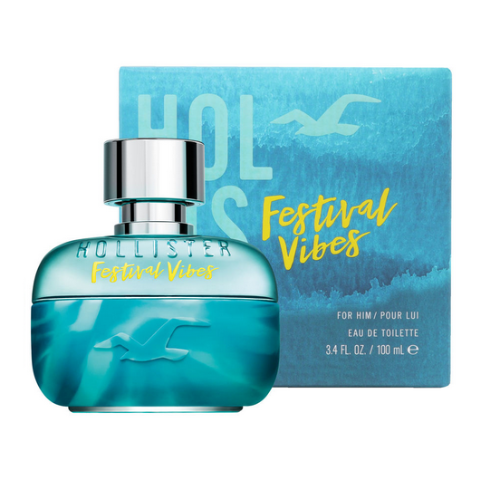 HOLLISTER FESTIVAL VIBES FOR HIM 100ML EAU DE TOILETTE SPRAY BRAND NEW & SEALED - LuxePerfumes