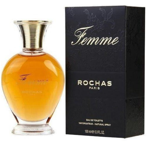 ROCHAS FEMME 100ML EAU DE TOILETTE SPRAY BRAND NEW & SEALED - LuxePerfumes