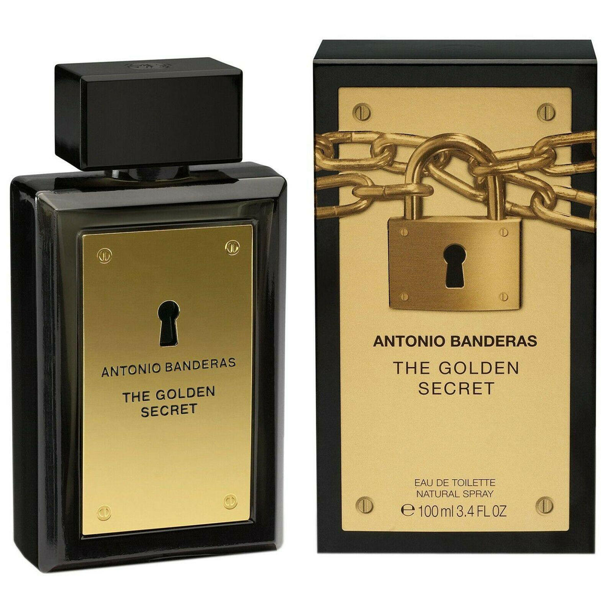 ANTONIO BANDERAS THE GOLDEN SECRET 100ML EDT SPRAY BRAND NEW & SEALED - LuxePerfumes