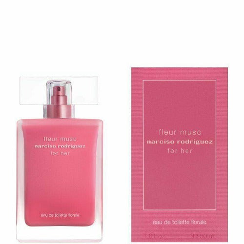 NARCISO RODRIGUEZ FOR HER FLEUR MUSC 50ML EDT FLORALE SPRAY BRAND NEW & SEALED - LuxePerfumes