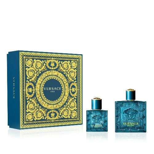 Versace Eros 100ml Eau De Toilette Spray + 30ml Eau De Toilette Spray Gift Set - LuxePerfumes