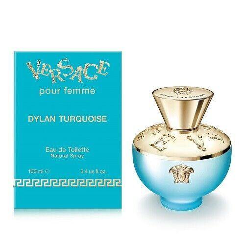 VERSACE POUR FEMME DYLAN TURQUOISE 100ML EAU DE TOILETTE SPRAY BRAND NEW &SEALED - LuxePerfumes