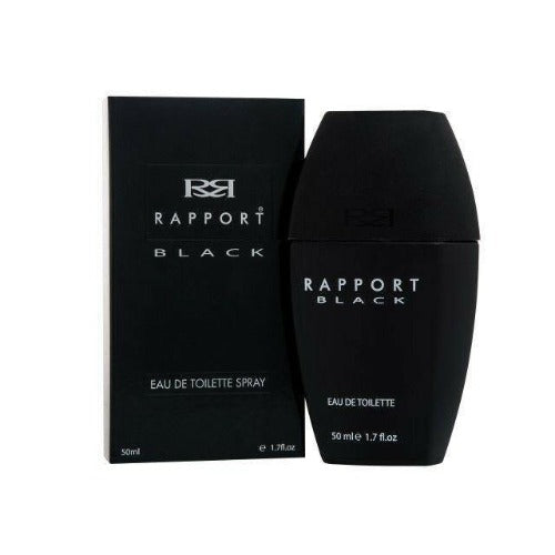 RAPPORT BLACK FOR MEN 50ML EAU DE TOILETTE SPRAY BRAND NEW & SEALED - LuxePerfumes