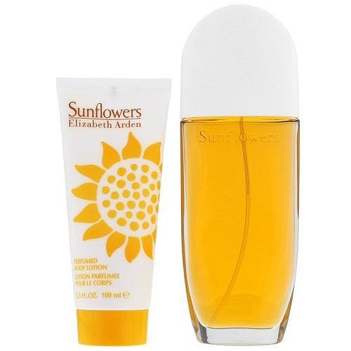 Elizabeth Arden Sunflowers 100ml Eau De Toilette + 100ml Body Lotion Gift Set - LuxePerfumes