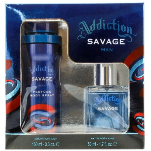 Addiction Savage Man 50ml EDT + 150ml Body Spray Set