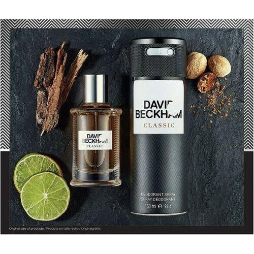 David Beckham Classic 30ml Eau De Toilette Spray + 150ml Shower Gel - LuxePerfumes