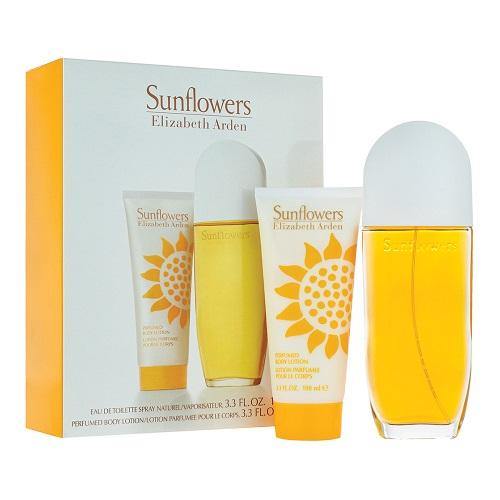 Elizabeth Arden Sunflowers 100ml Eau De Toilette + 100ml Body Lotion Gift Set - LuxePerfumes